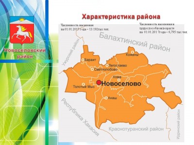 Карта новоселовского района красноярского края